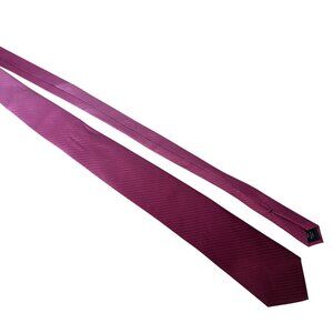 Stafford Essentials Burgundy Textured Silk Tie